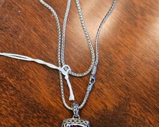 John Hardy Amethyst Pendant and Chain