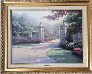 Summer Gate - Limited Edition Canvas Thomas Kinkade 
