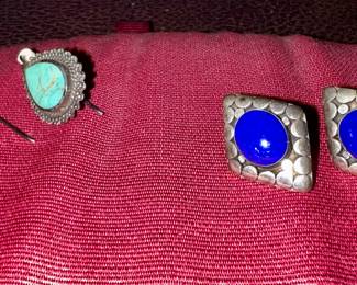 Sterling Silver & Turquoise/Lapis