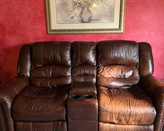 Cheers leather recliner loveseat