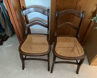 Hole caned Chairs