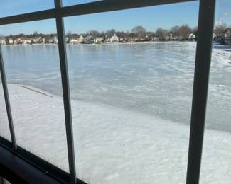 Picture out of the condo’s back sun room.