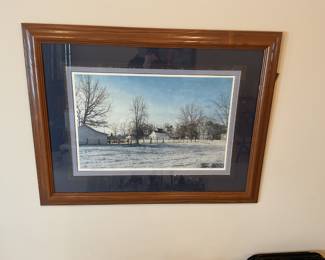 42x32”. - Framed Farm Portrait