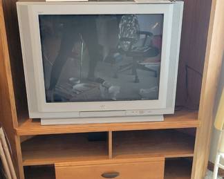 Corner Entertainment Center, And A Older JVC TV Sold Separately