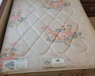 Twin Size Bed Includes Headboard Frame ,Mattress And Boxspring.