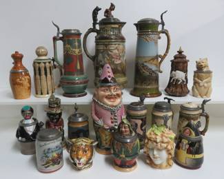 Steins collections Mettlach and Diesinger