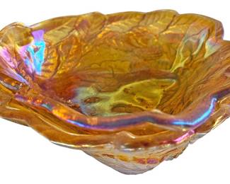 Vintage Indiana Amber Carnival Glass
