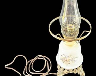 Hurricane Floral Lamp