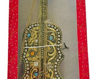 NEW Dillard Trimmings Embellished Violin