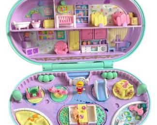 Vintage 1992 Teal Box Polly Pocket