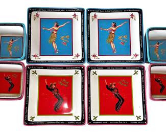 Zrike Hand Painted Bar Plates