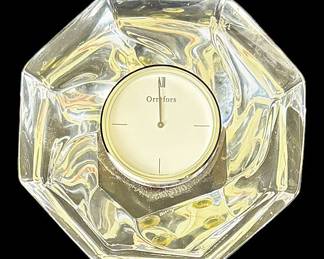Orrefors Crystal Clock