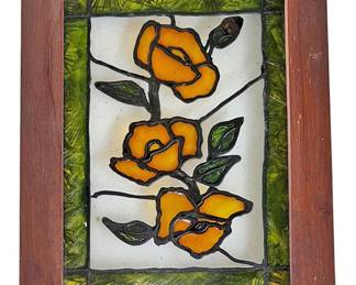 Floral Stained Glass Piece
