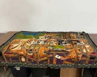 Dogs Playing Poker Tapestry
