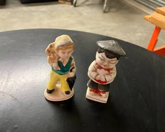 Porcelain Boy & Asian Boy Figurines