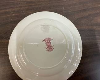 Thomas Hughes & Son "Avon Cottage" Red Plate