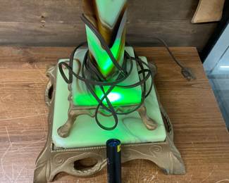 Uranium Stained Glass Table Lamp