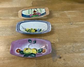 Chikusa Lusterware Trinket Dishes - Japan