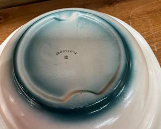 W Adams & Co Ironstone Pitcher & Wash Basin
