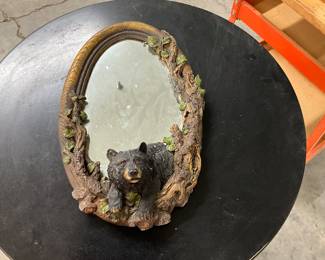 Mirror with Resin Bear