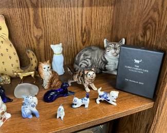 Porcelain & Pewter, Franklin Mint, Napco & Misc Kitten/Cat Figurines