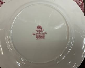 Johnson Bros Old Britain Castles Red Plate