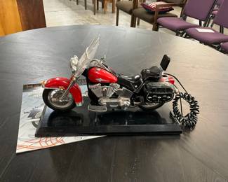 Harley Davidson Motorcycle Shaped Push Button Phone