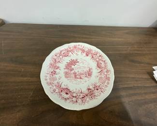 Gadroon Pink Transferware Service Plate Restaurant Ware