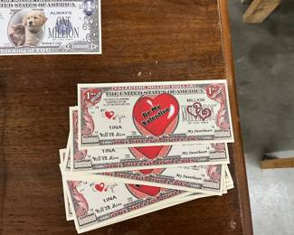 Valentine Million Dollar Novelty Bill