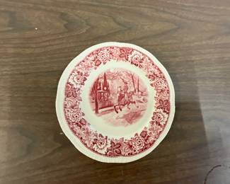 Homer Laughlin Historical America Red Plate