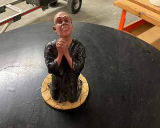 African American Praying Figurine