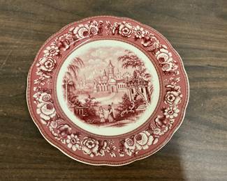Spode Pink Tower Plate