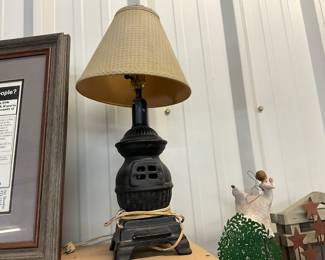 Pot Belly Stove Table Lamp