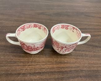 Johnson Bros Old Britain Castles Red Cups