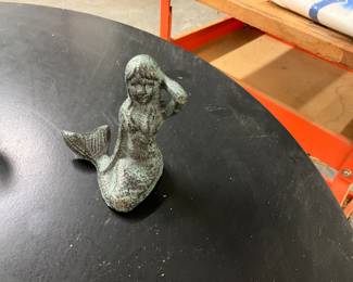 Cast Iron Mermaid Figurine