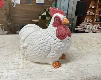 Ceramic Chicken Cookie Jar