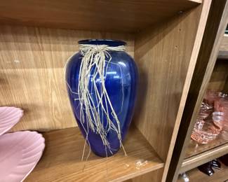 Cobalt Blue Glass Vase