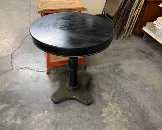 Round Wood Side Table