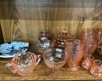 Pink Depression Glass Items