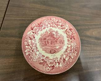Thomas Hughes & Son "Avon Cottage" Red Plate