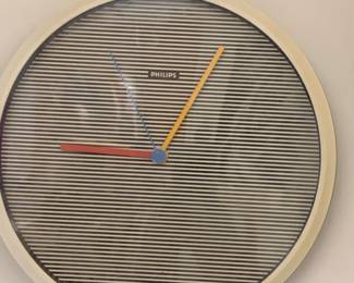 1980s vintage Philips wall clock