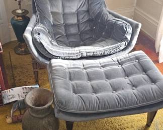 Castro Convertible chair and ottoman 