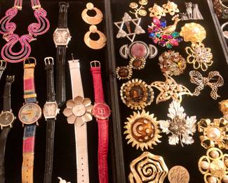 Wactches and brooches