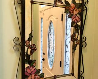 Stained glass mirror