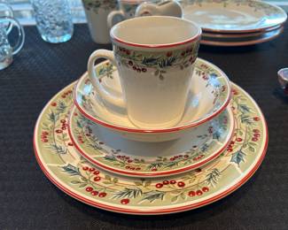 Holiday China Four Place Settings