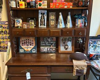 Vintage Desk with Hutch Top