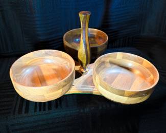 Wooden Condiment/ Nut Server