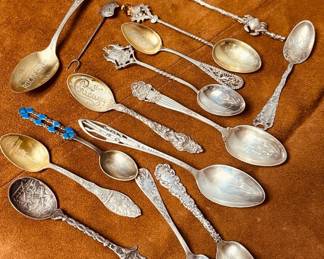 Collectible Spoons Sterling  NonSterling