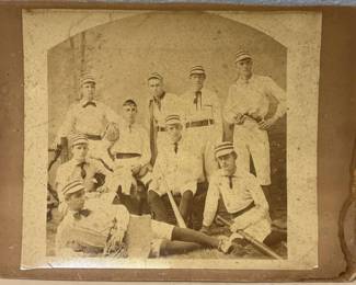 Antique Baseball Team Photograph