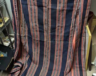 Striped Woven Table Cloth Or Blanket